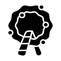 Flower Wreath Solid Icon