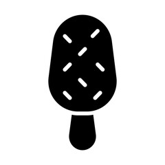Ice Cream Stick Solid Icon