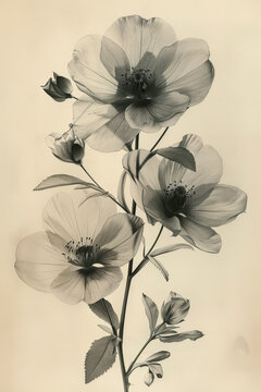  Delicate Blossom Arrangement on Soft Background