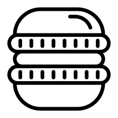 Macaron Line Icon