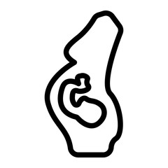 Obraz premium Pregnancy Line Icon