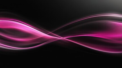 Stylish and minimalist horizontal pink flare glowing over black, modern elegance in simplicity