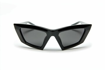 Fototapeta premium Black sunglasses, angular frames, dark lenses.