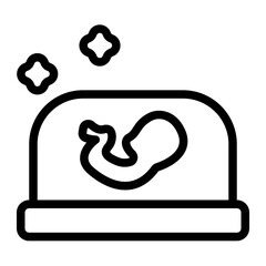 Sterilizer Baby Line Icon