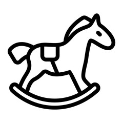 Toy Horse Line Icon