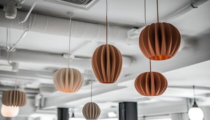 Modern and minimal pendant lamp design for cozy atmosphere.