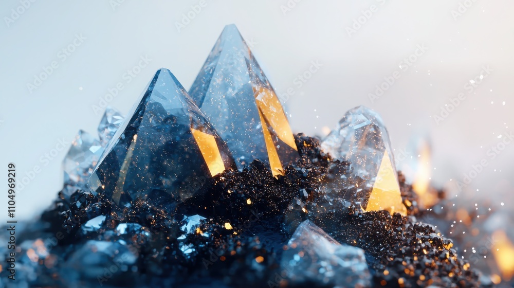 Poster simulating mineral formation through quantum probability fields in crystalline mathematics an explor