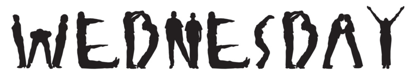 business silhouette in white background