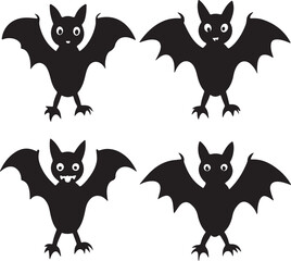 Obraz premium set of funny halloween cats