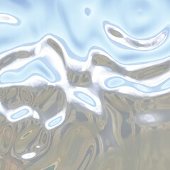 Obraz premium Water surface. . Light gradient rippled background 