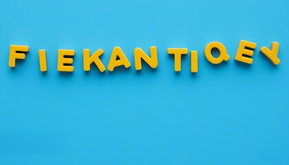 Yellow letter tiles for unlimited creativity and fun with word games.