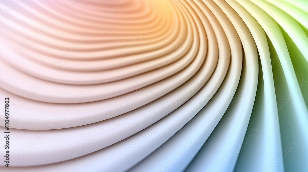 Poster dynamic abstract waves modern art gallery digital artwork minimalist environment close-up view fluid