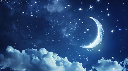 night sky blue space  background