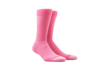 female pink socks isolated on transparent background. Generative ai