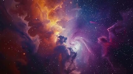 Fototapeta premium Abstract oute space endless nebula galaxy