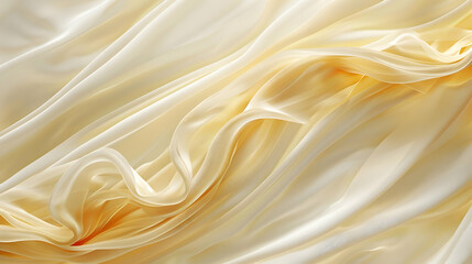 Fototapeta premium Creamy Silk Drape Abstract Background Illustration