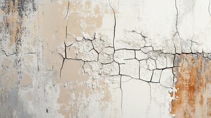Obraz premium Cracked and Peeling Paint Texture Wall Surface