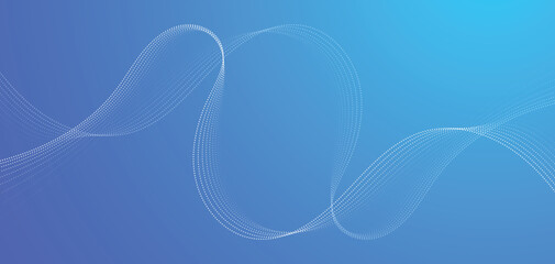 Abstract dot line wave light blue background. Line wave curve pattern background for banner, poster, design.