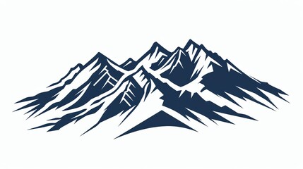 A silhouette of a mountain range.