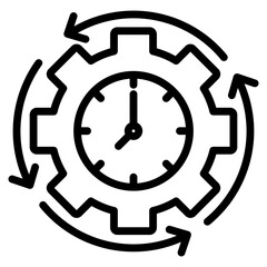 Flexible Working Hours Icon