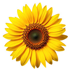 Naklejka premium Vibrant Yellow Sunflower Blossom Summer Bloom Floral Detail