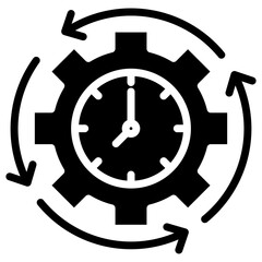 Flexible Working Hours Icon