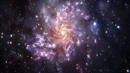 A high quality background galaxy illustration