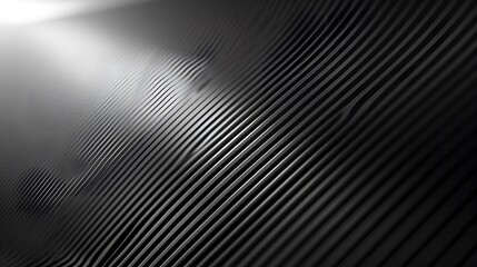 Abstract dark gray lines, wave texture, light beam.