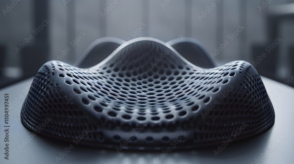Aufkleber abstract dark gray perforated surface with undulating texture.