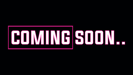 Obraz premium Coming soon text effect animation vedio, glitch effect.