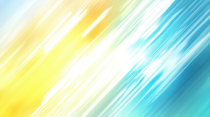 A dynamic blurred background combining light blue and yellow in a striking pastel gradient, with a focus on vibrant contrasts. The design uses a clean, flat vector approach with seamless blending.