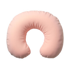 Soft Peach U Shaped Neck Pillow Travel Support Comfort