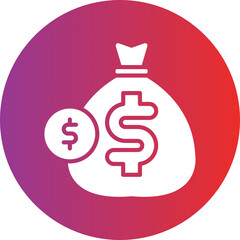 Money Bag icon style