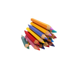 Fototapeta premium Vibrant Colored Pencils: A Spectrum of Artistic Potential