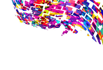 Abstract wave background composition. colorful background