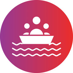 Rafting icon style