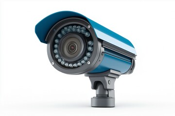CCTV camera isolated on white background.