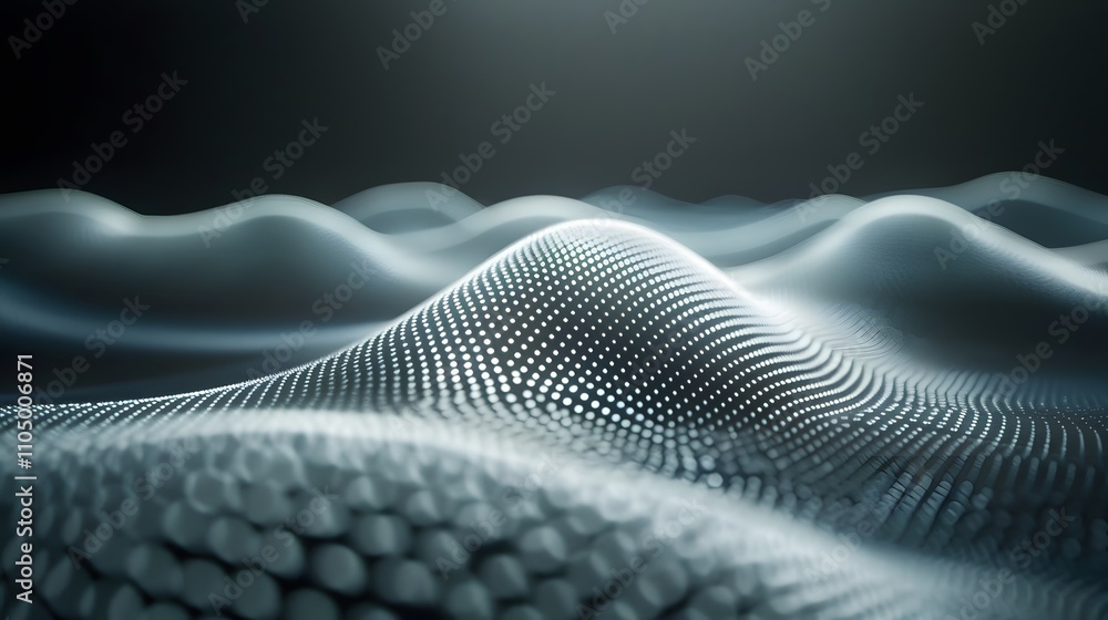 Poster abstract gray wave pattern background.