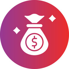 Money Bag icon style