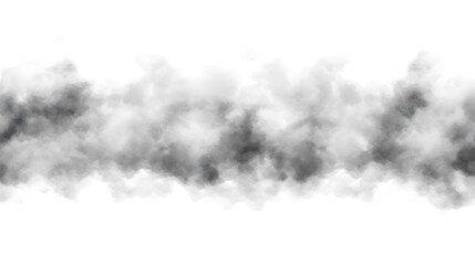 Abstract grayscale horizontal cloud-like smoky band.