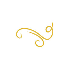 gold swirl decoration element