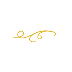gold swirl decoration element