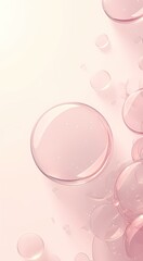 Pink abstract bubble
