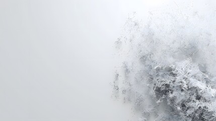 Abstract grayscale splash.