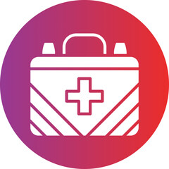 First Aid Kit icon style