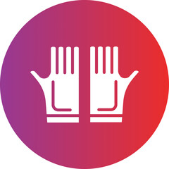 Protective Gloves icon style