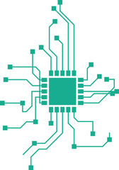 Tech Futuristic Chip