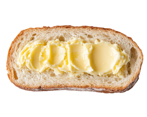 a piece of bread with butter on it