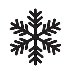 Black and White Snowflake Illustration: A simple yet intricate depiction of the geometric symmetry found in snowflakes, ideal for winter-themed designs or creative projects focused on nature’s beauty