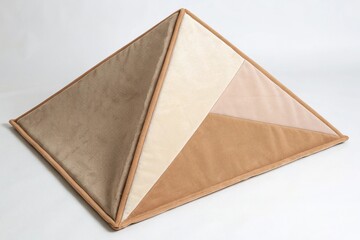 Light Brown and Taupe Soft Triangular Shape, warm textures, taupe accents